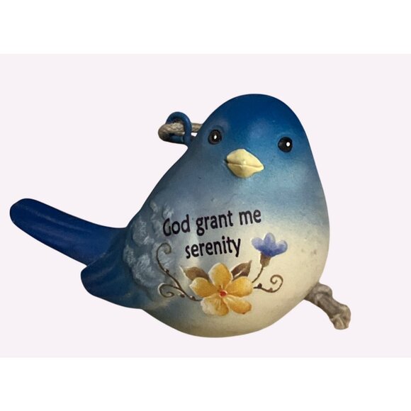 God Grant Me the Serenity Hanging Bird Ornament - Picture 1 of 9